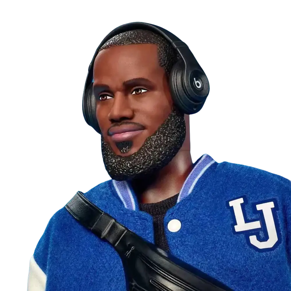 Barbie Signature LeBron James Kenbassadors Doll Collectible with Varsity Jacket Outfit and Accessories - Trendy Toys &
