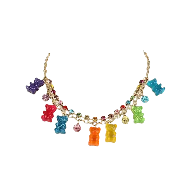 Betsey Johnson - Gummy Bear Frontal Necklace