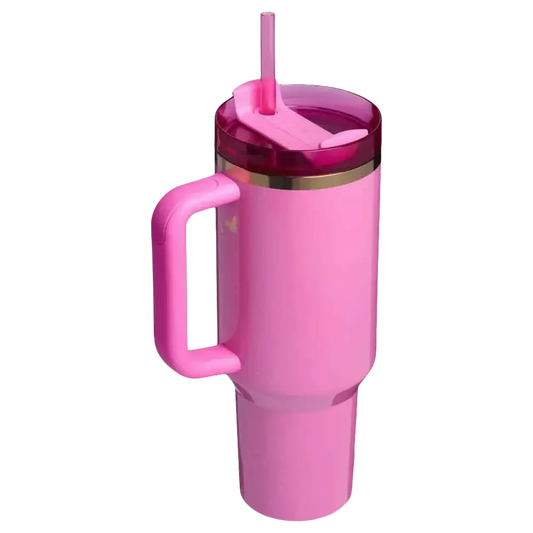 Stanley 40 oz Stainless Steel H2.0 FlowState Quencher Tumbler - WickedTravel to the Land of Oz with limited-edition Wicked Quenchers from Stanley, exclusively at What's Trendy Choose from the outstandiful Glinda in a rich, buttery pinkWhat's Trendy Shop