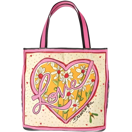 Brighton - Love Bug ToteThe exquisite Love Bug Tote showcases Tom Clancy's illustrious artwork, beautifully displayed on every panel of the vibrant, spacious canvas bag. Even the inside pocWhat's Trendy Shop