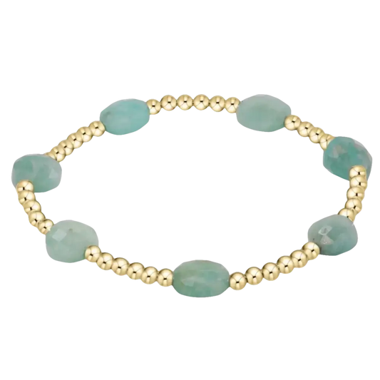 eNewton - admire gold 3mm bead bracelet - amazoniteIntroducing the eNewton Admire Gold 3mm Bead Bracelet in stunning Amazonite! This chic accessory is perfect for adding a pop of color to any outfit. Made with high-qWhat's Trendy Shop
