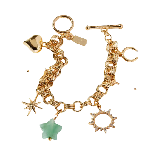 Luna Norte - Sweet and Simple Gemstone Charm BraceletElevate your everyday style with the Luna Norte Sweet and Simple Gemstone Charm Bracelet. Crafted with high-quality gemstones and delicate charms, this bracelet addsWhat's Trendy Shop