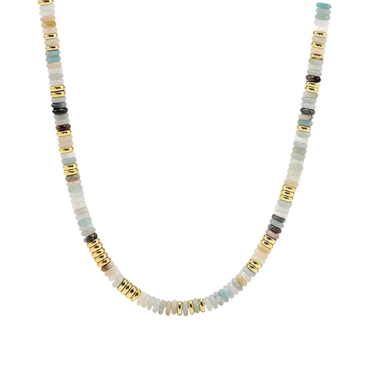 SeanLov - Colorful Gemstone Necklace for Women,Surfer Beach Necklace RIndulge in elevated beachy boho fashion with the SeanLov Colorful Gemstone Necklace for Women. Exquisitely designed, this surfer beach necklace boasts a magnificent What's Trendy Shop