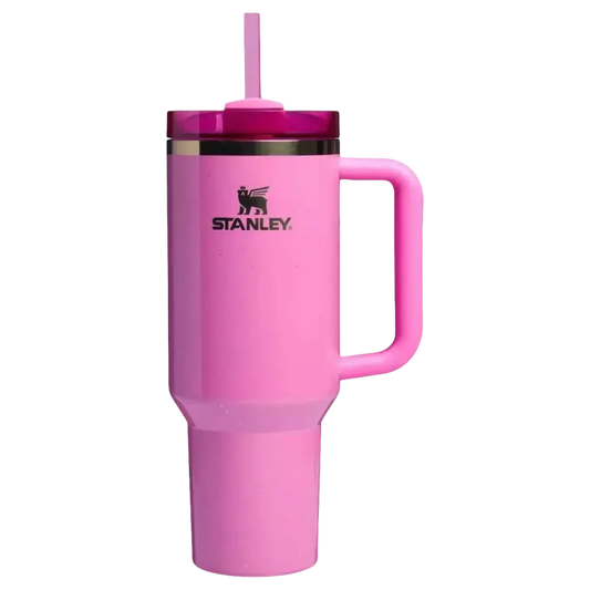 Stanley 40 oz Stainless Steel H2.0 FlowState Quencher Tumbler - WickedTravel to the Land of Oz with limited-edition Wicked Quenchers from Stanley, exclusively at What's Trendy Choose from the outstandiful Glinda in a rich, buttery pinkWhat's Trendy Shop